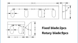 Rubber SKD11 Granulator Knife — image 3 of 6, industrial blade photo | Leader Blades